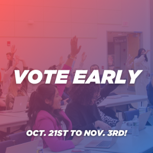 Early Voting Period is October 21st to November 3rd